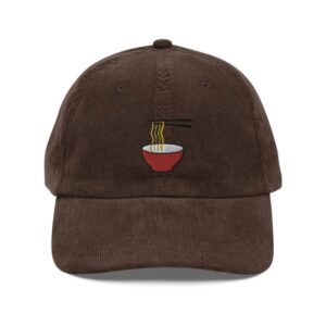 Ramen Embroidery Cap Brown