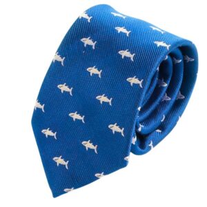 Shark Tie Blue